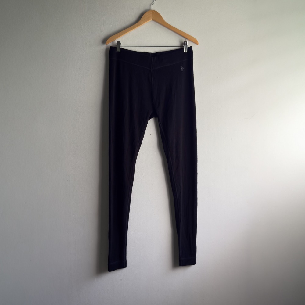 Smartwool Merino Wool Base Layer Leggings Womens XL Black Outdoor Performance